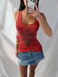 Vintage Miss Me rhinestone tank top