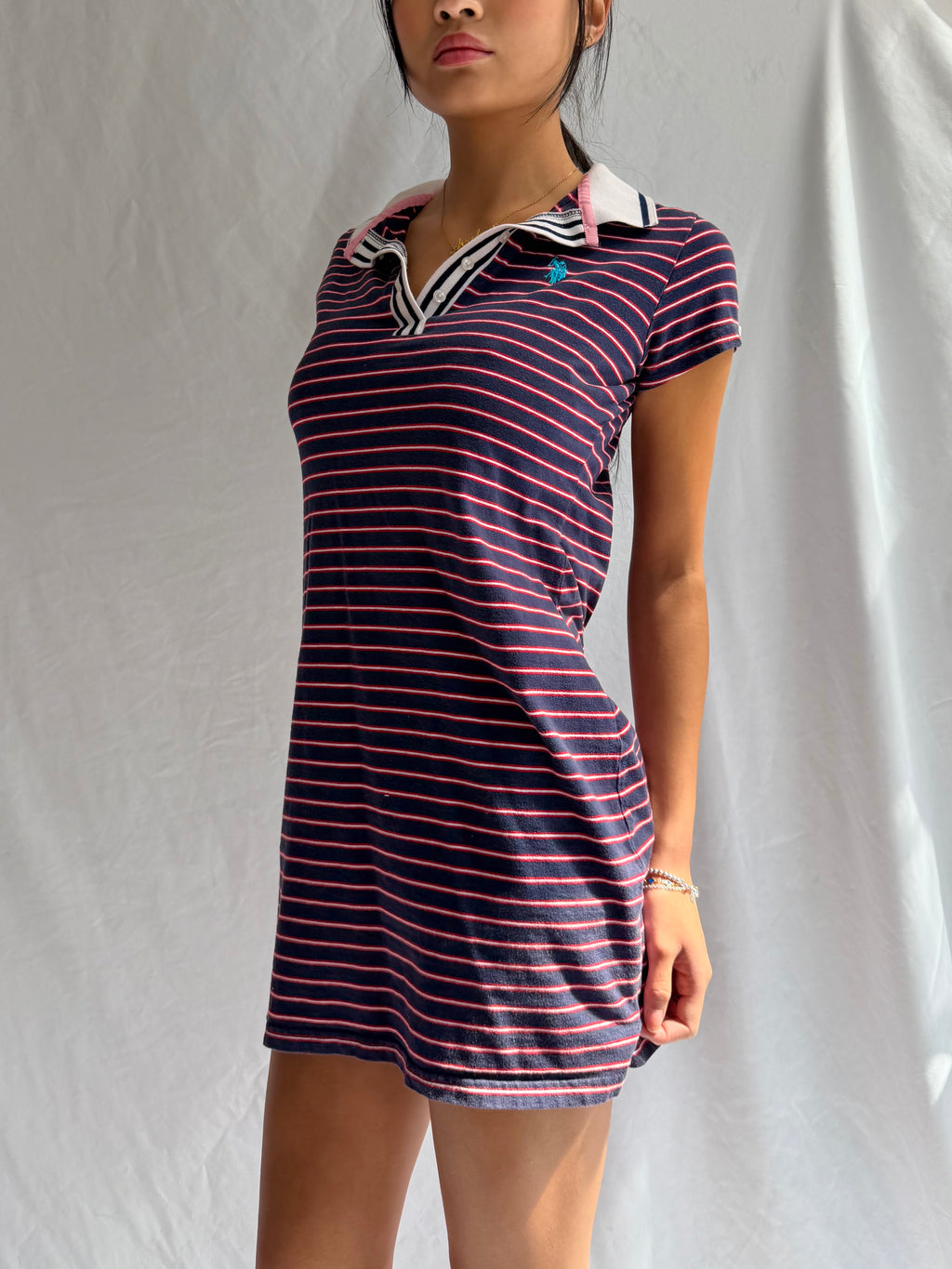 Vintage U.S. Polo Assn. striped mini dress