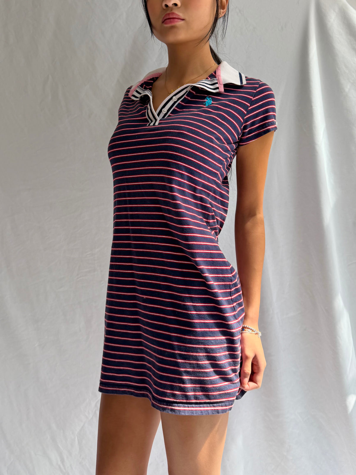 Vintage U.S. Polo Assn. striped mini dress