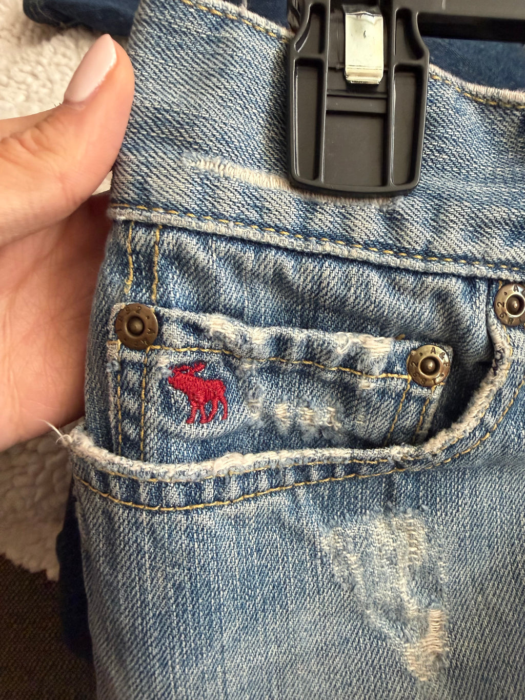 Vintage Abercrombie Fitch denim mini skirt