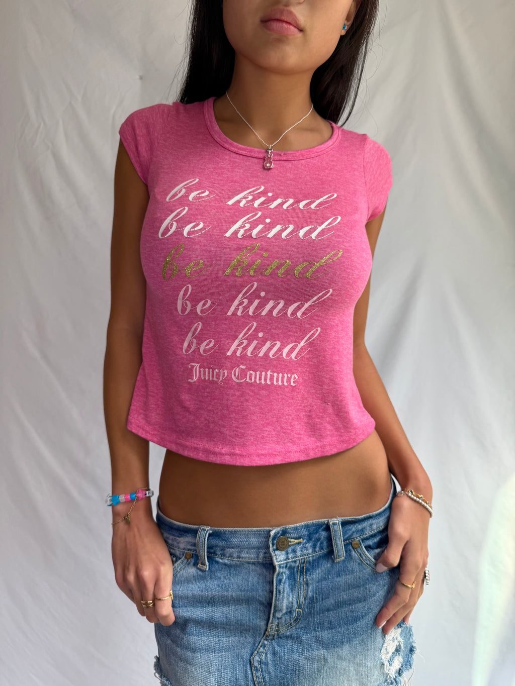 Vintage Juicy Couture pink baby tee