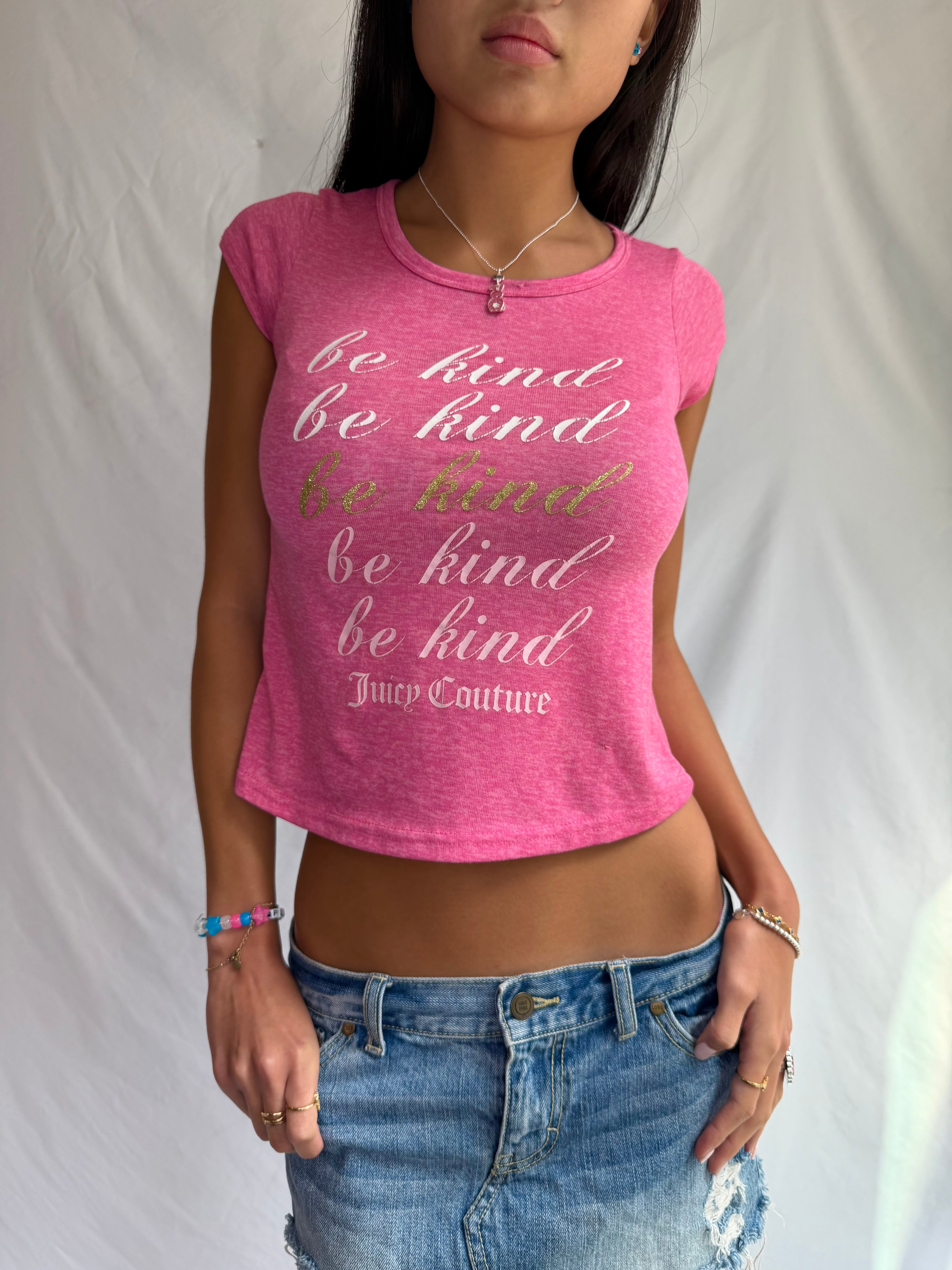 Vintage Juicy Couture pink baby tee
