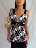 vintage plaid tank top ⊹ ࣪ ˖ ໒꒱