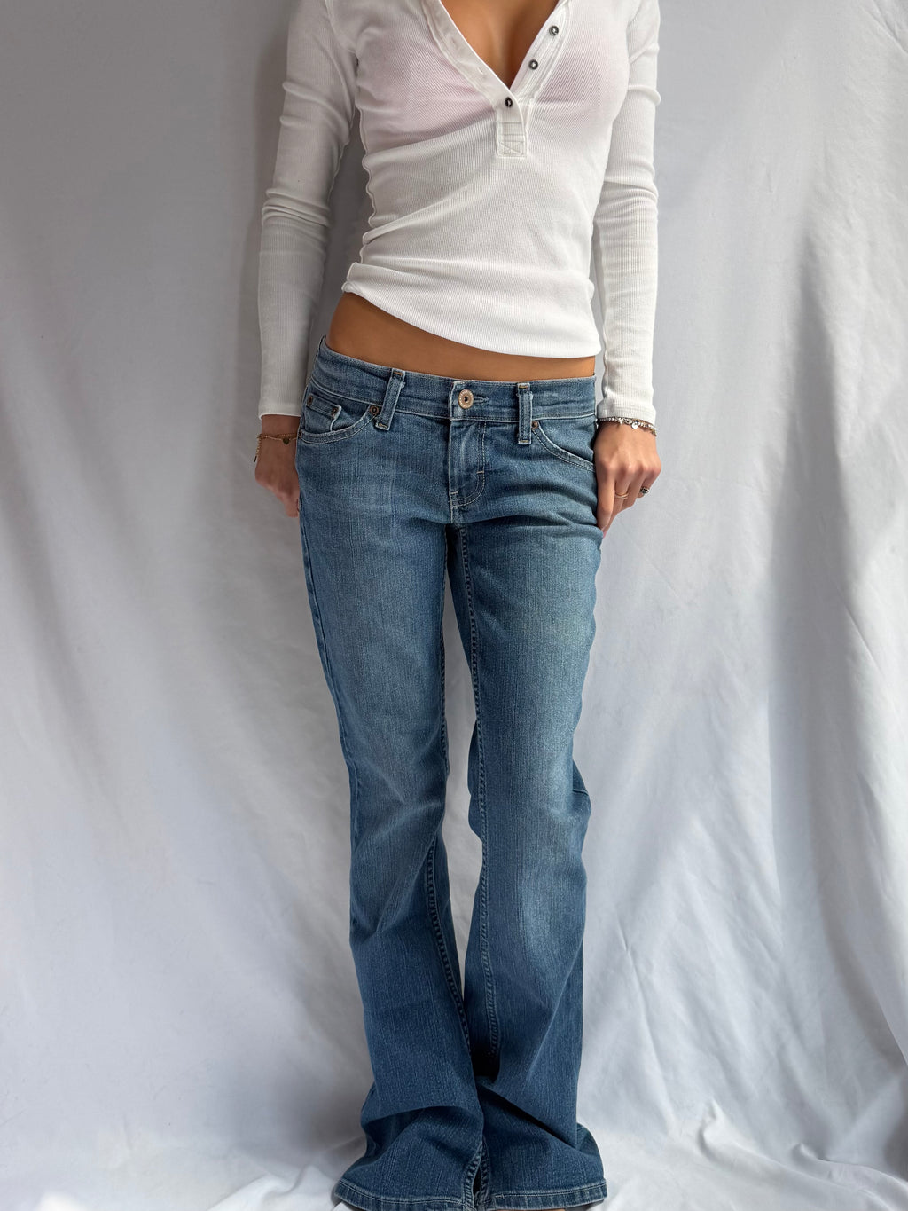 Vintage American Eagle low rise flare jeans