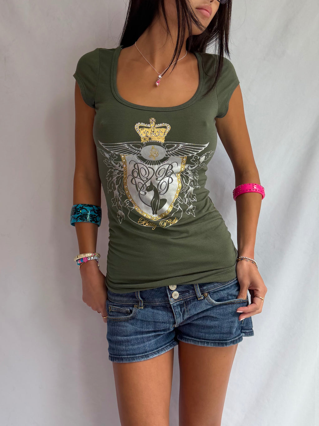 Vintage Baby Phat rhinestone top