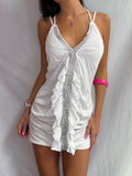 Vintage rhinestone mini dress