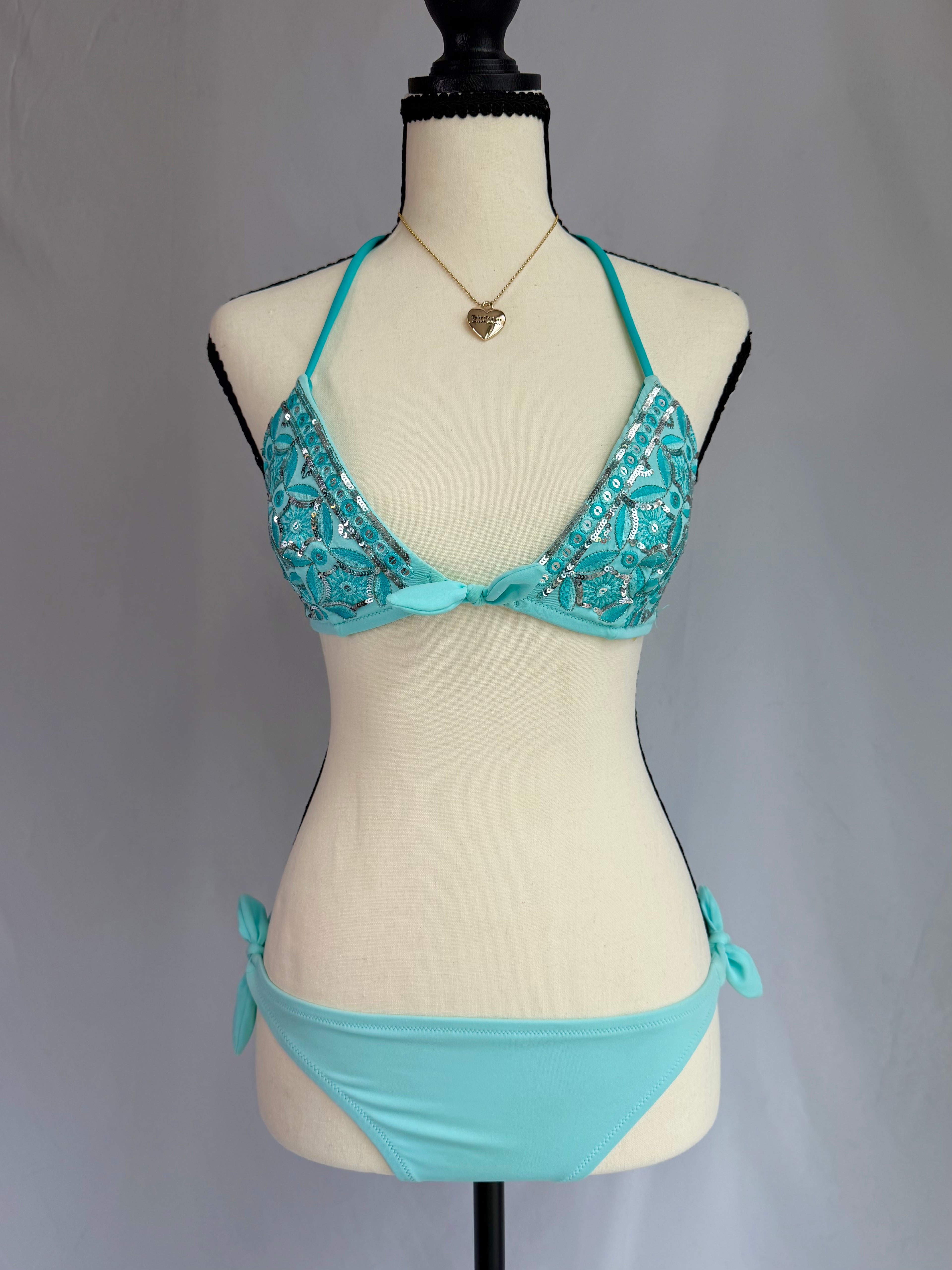 vintage RARE Victoria Secret teal bikini set⊹ ࣪ ˖ ໒꒱