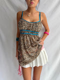 Vintage leopard babydoll dress