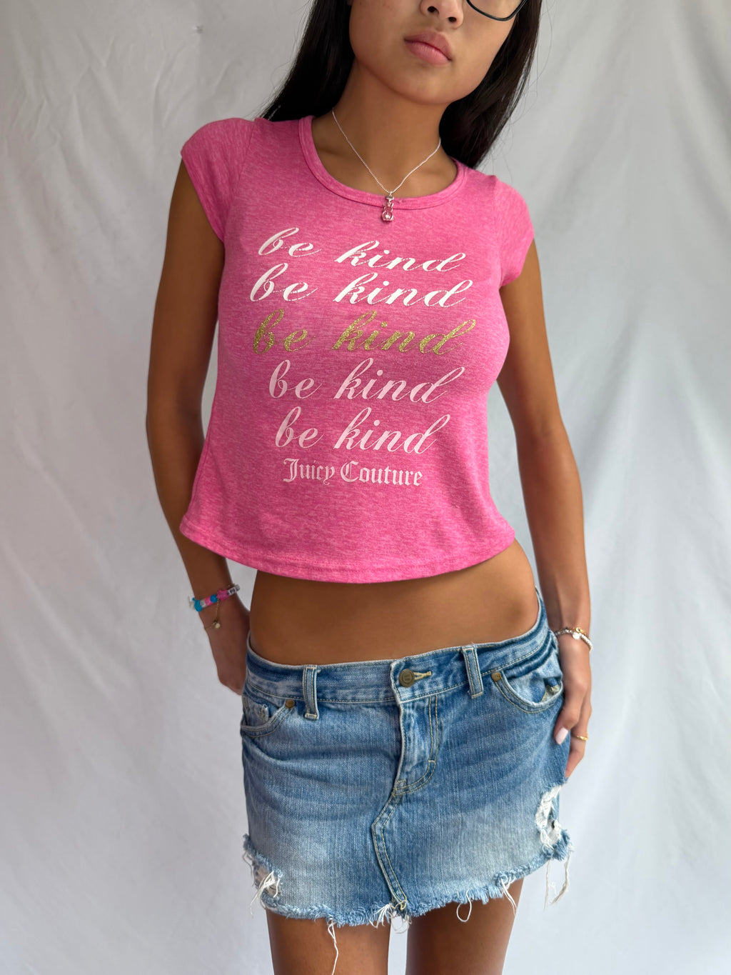 Vintage Juicy Couture pink baby tee