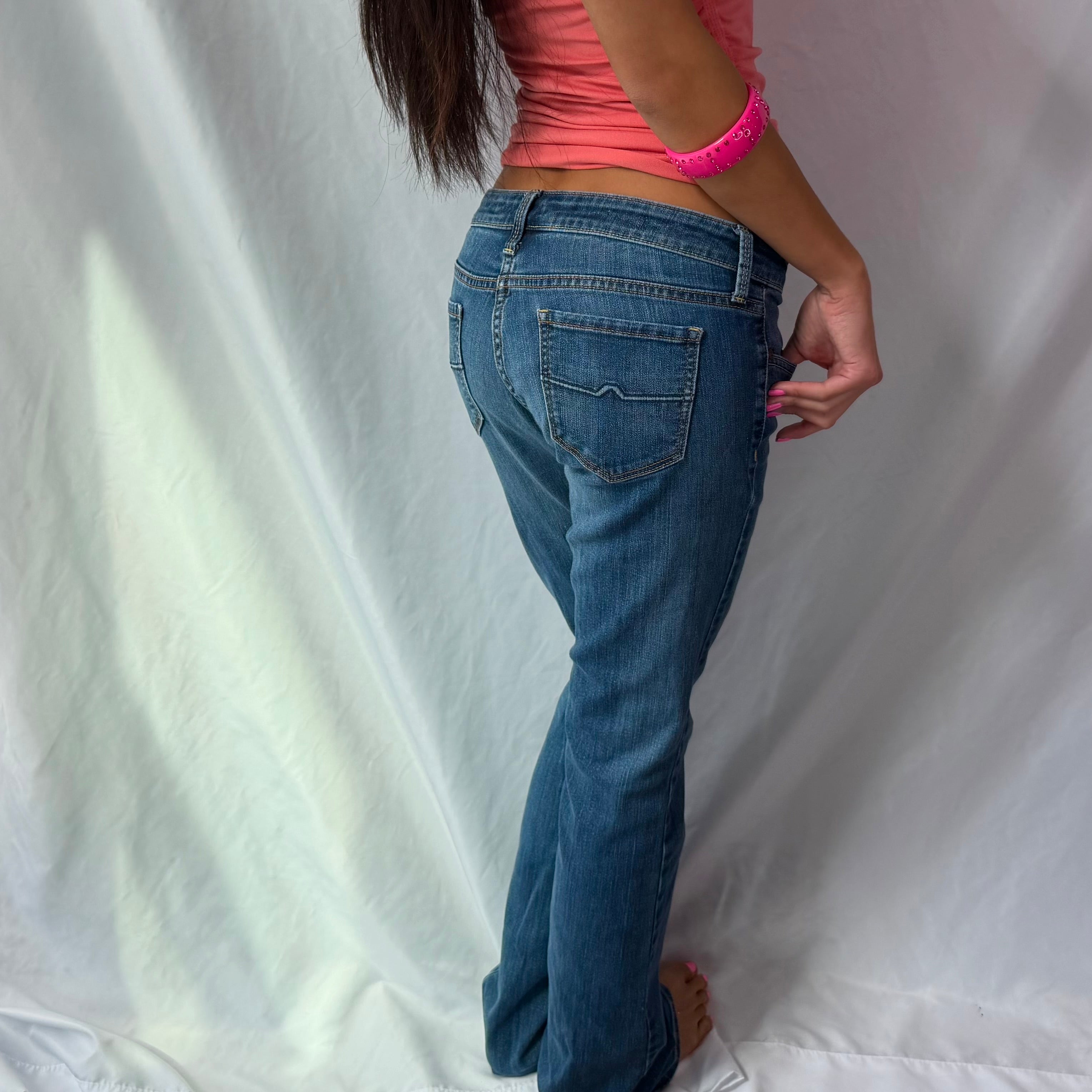 Vintage low rise bootcut jeans