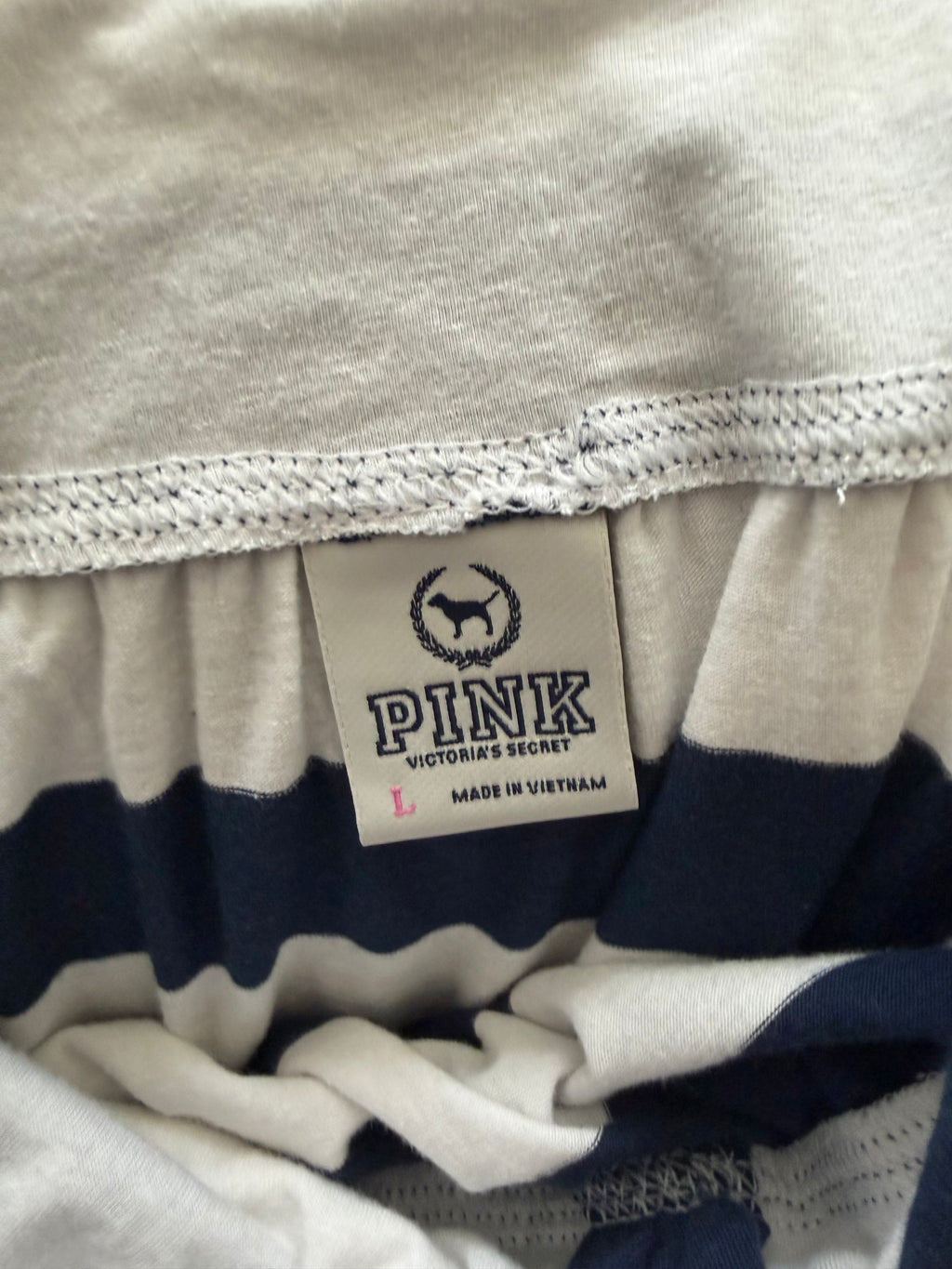 Vintage Victoria Secret navy stripe dress