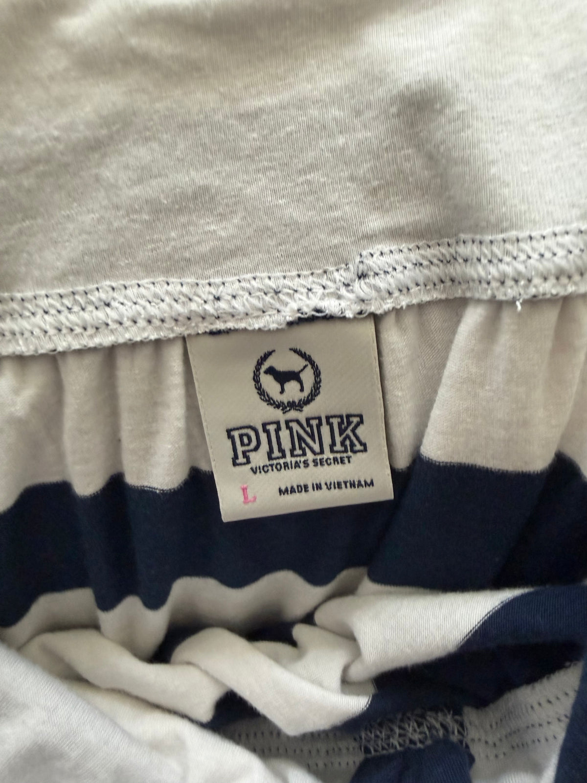 Vintage Victoria Secret navy stripe dress