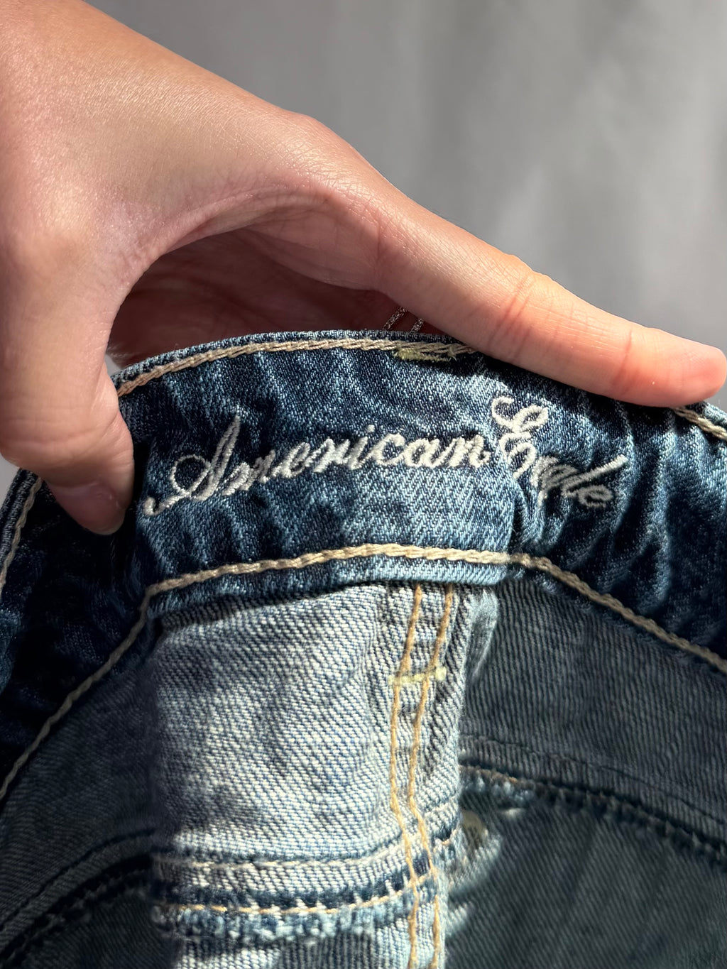 Vintage American Eagle sequin denim shorts