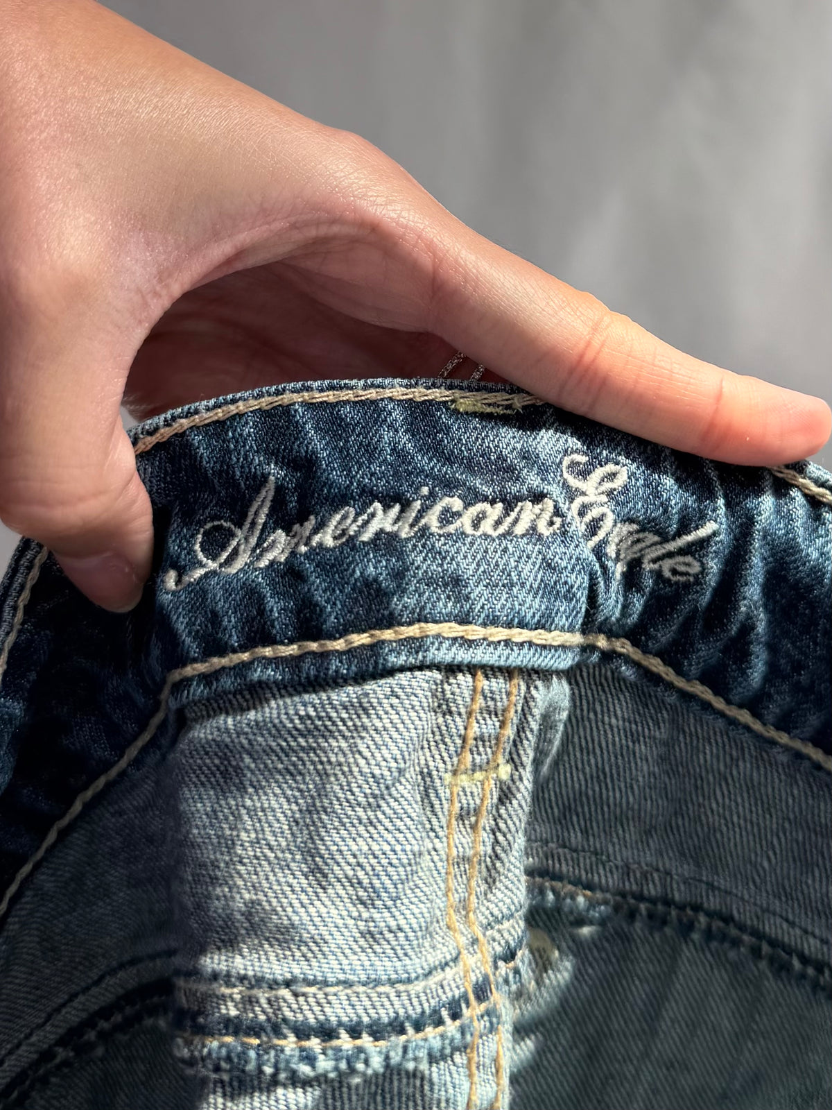 Vintage American Eagle sequin denim shorts