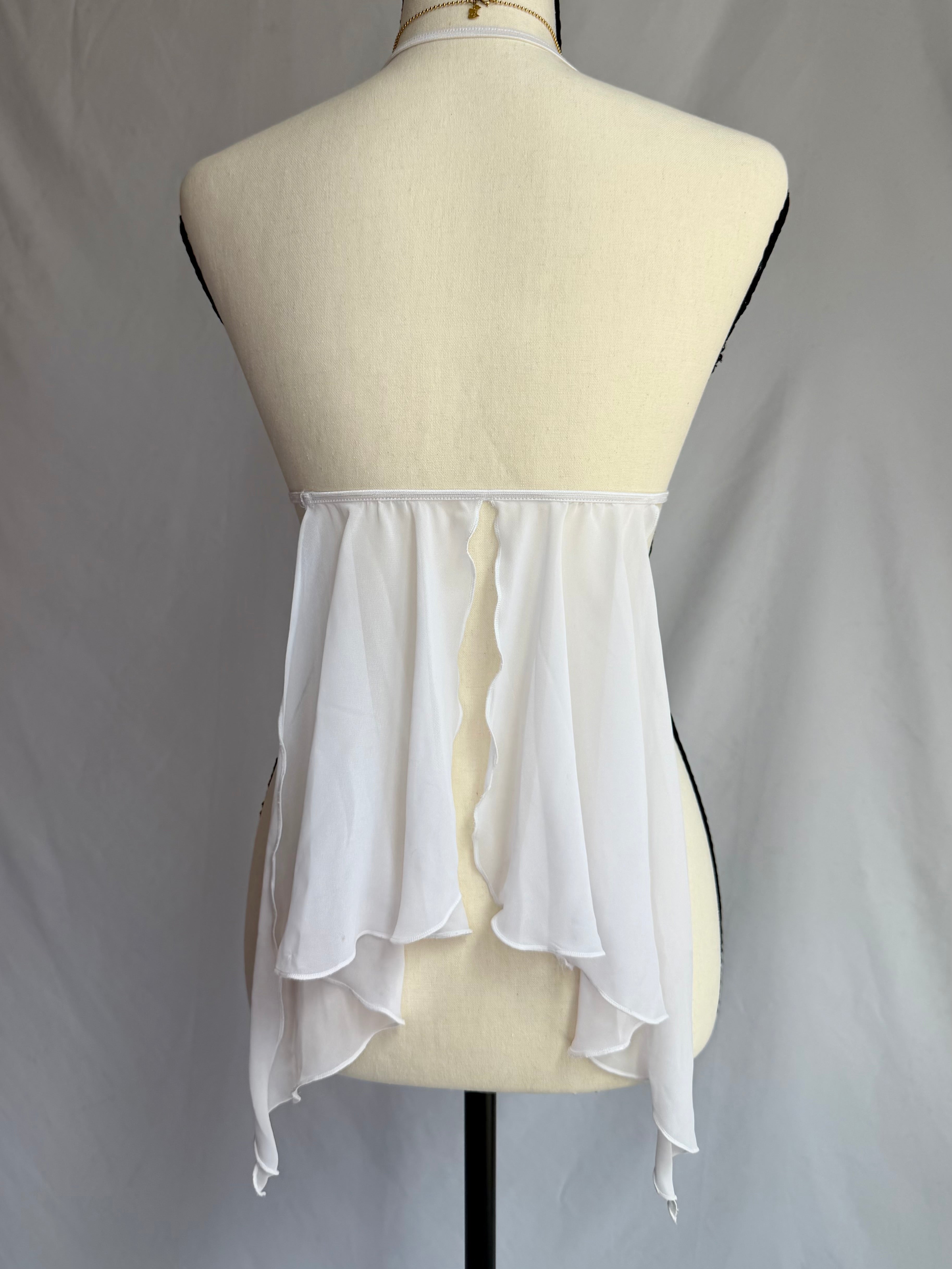 vintage white lace fairy cami ⊹ ࣪ ˖ ໒꒱