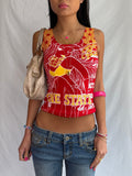 vintage red graphic tank top ⊹ ࣪ ˖ ໒꒱