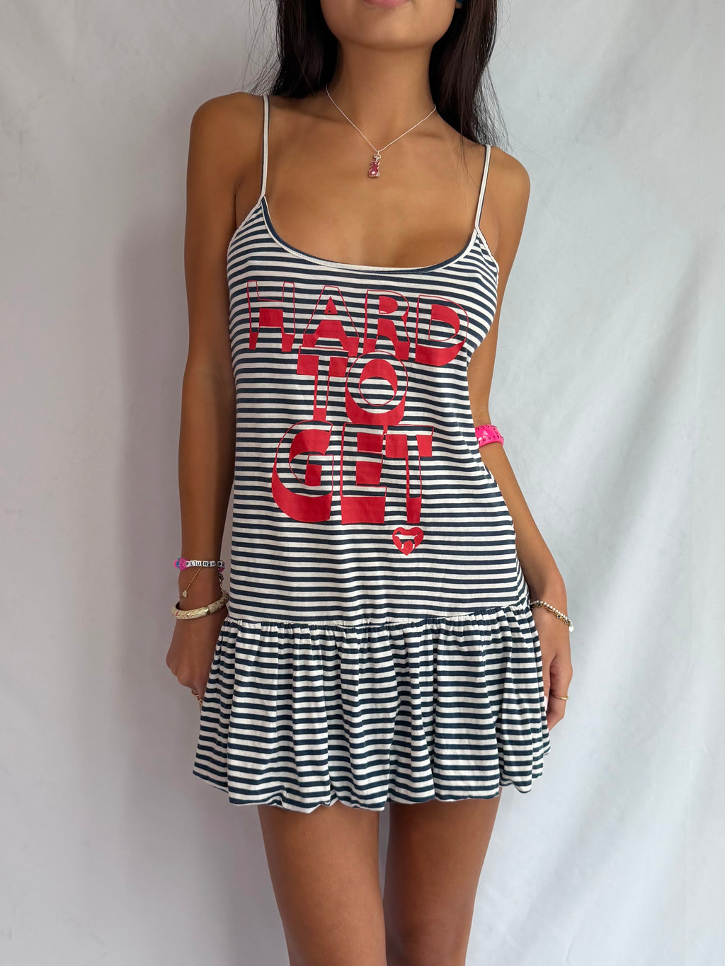 Vintage Victoria Secret stripe mini dress