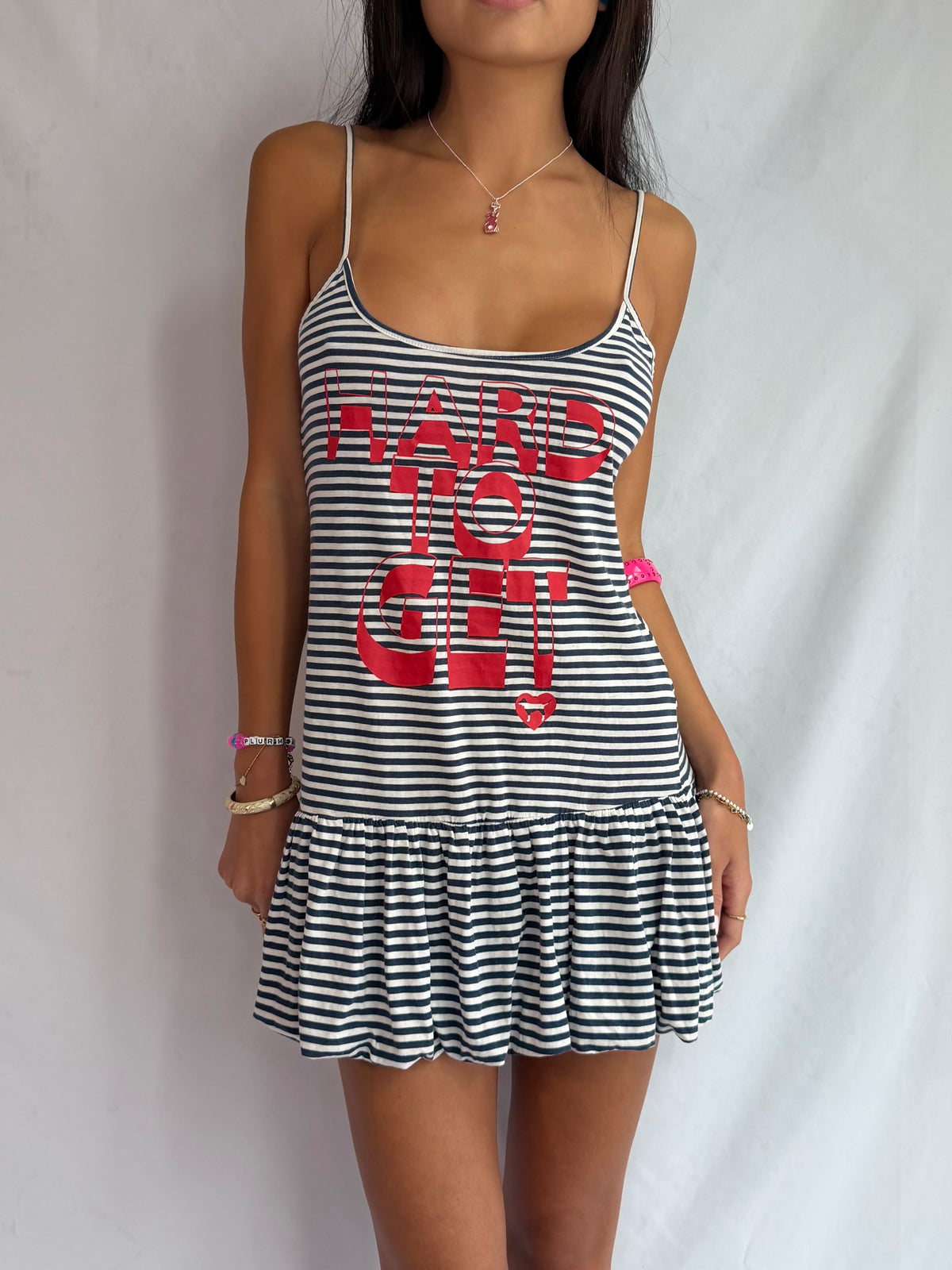 Vintage Victoria Secret stripe mini dress