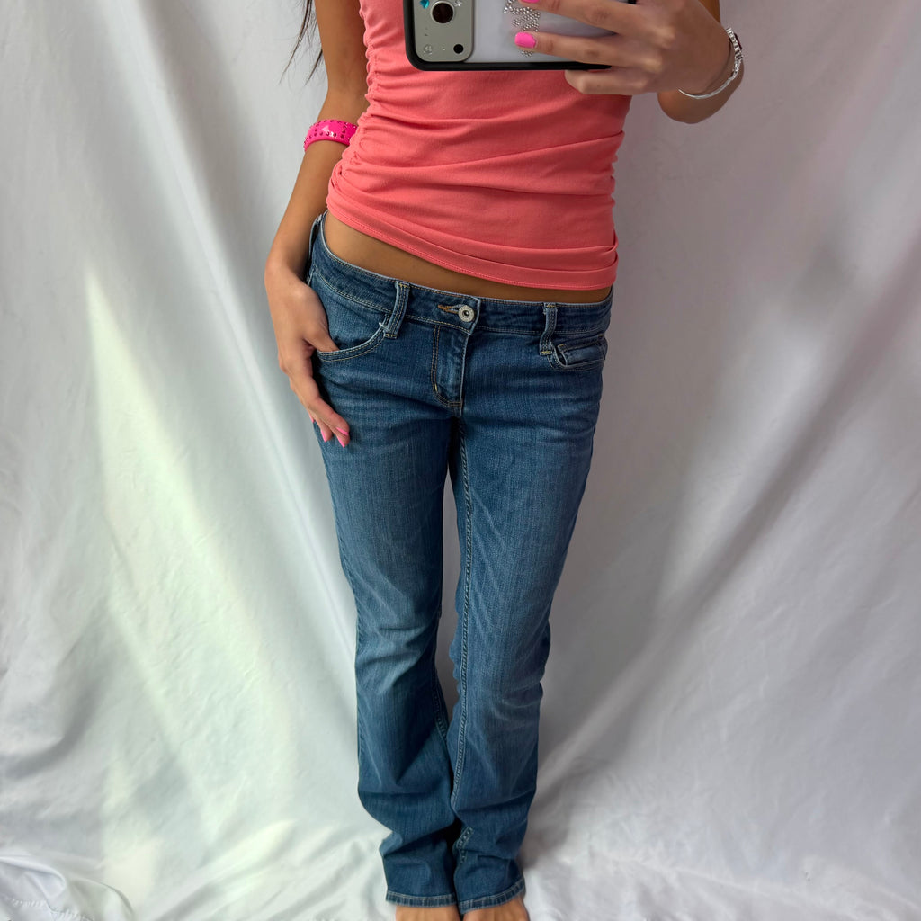Vintage low rise bootcut jeans
