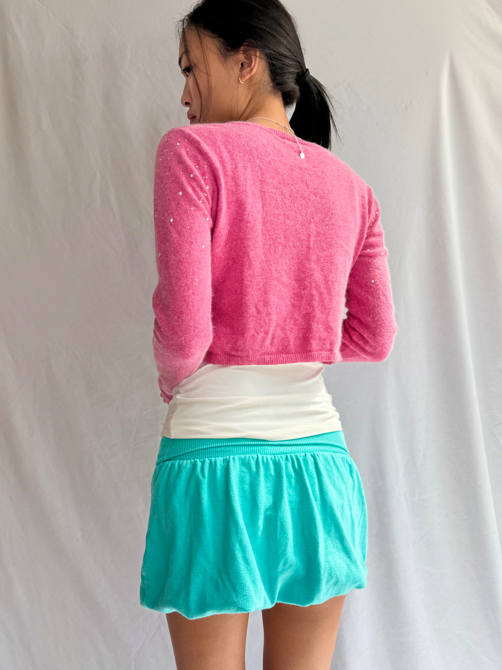 Vintage pink layering long sleeve top