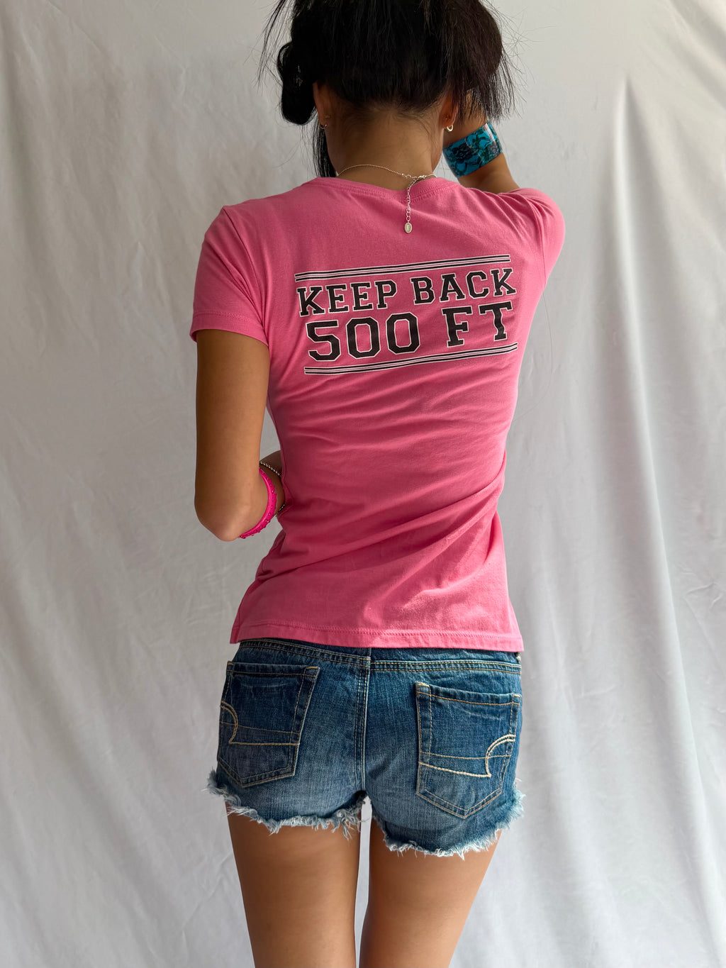 Vintage pink graphic baby tee