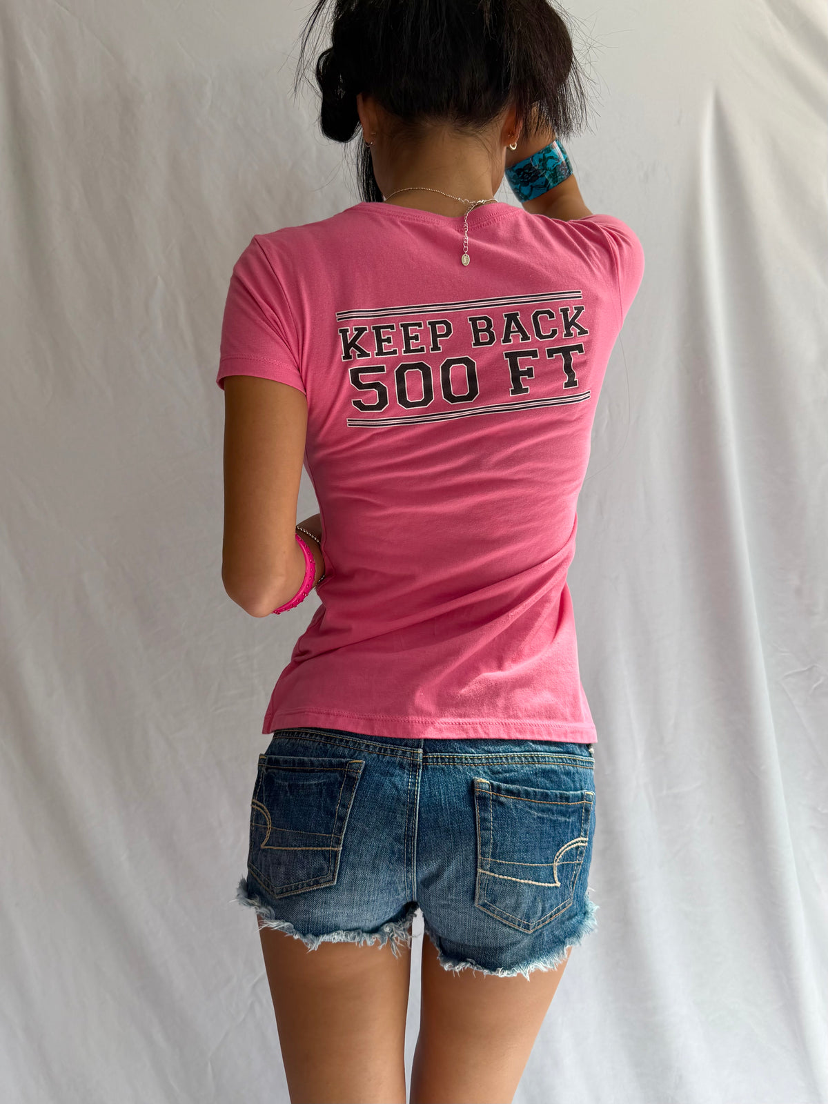 Vintage pink graphic baby tee