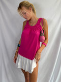 Vintage hot pink halter top