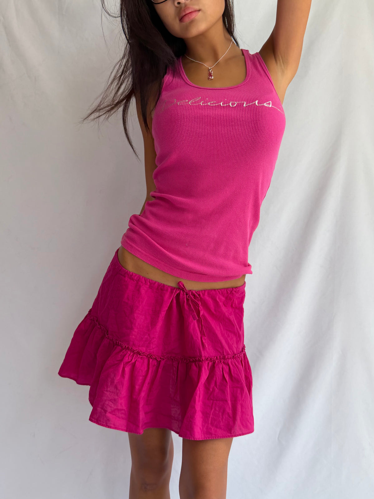 Vintage Victoria Secret hot pink mini skirt