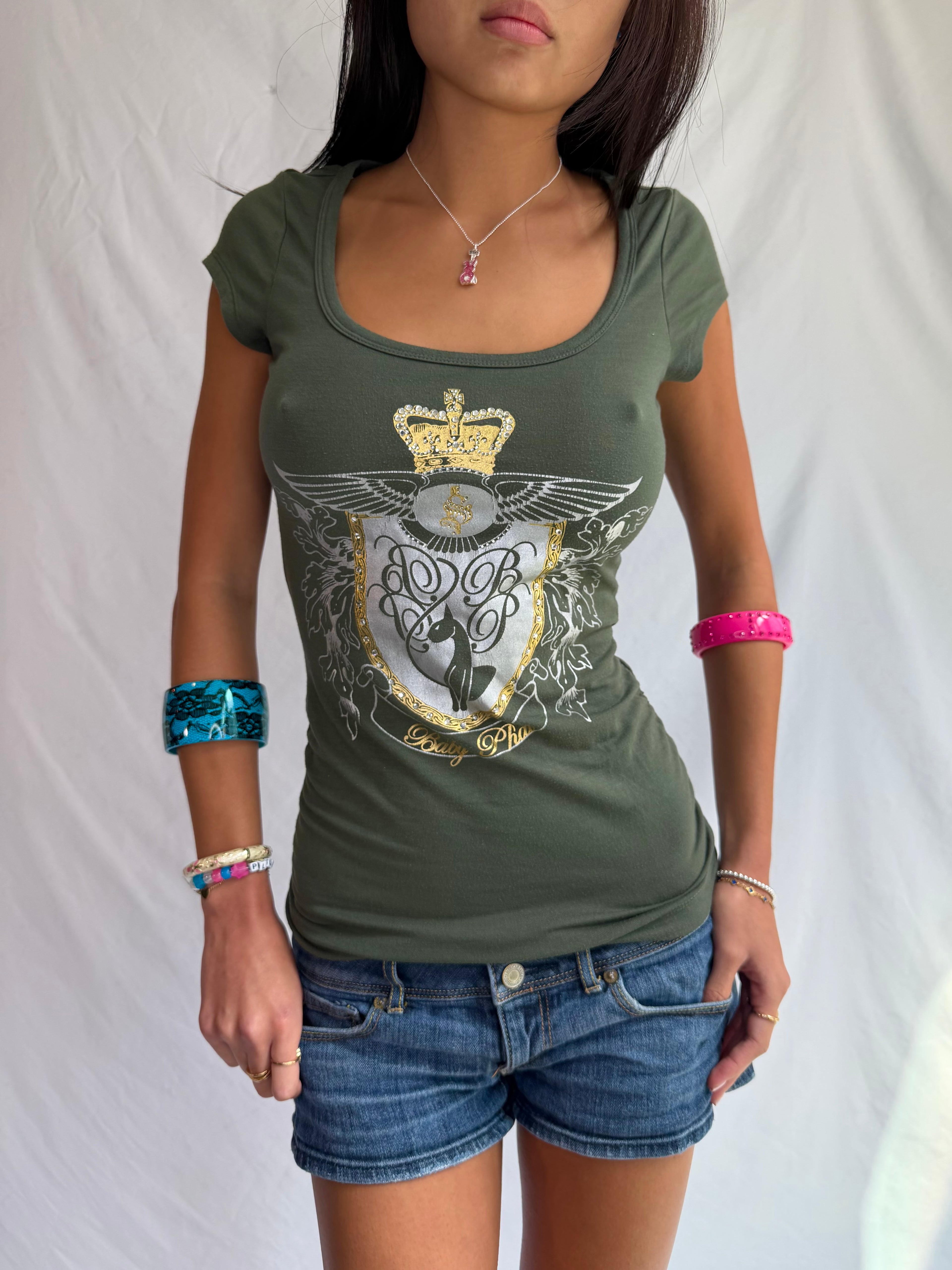 Vintage Baby Phat rhinestone top