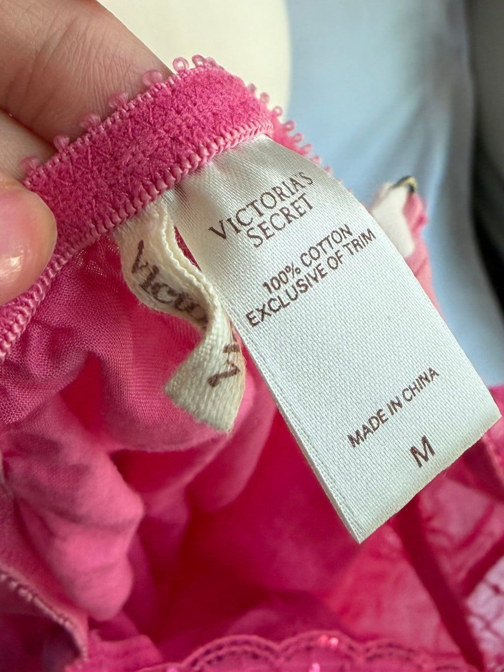 Vintage Victoria Secret pink babydoll cami top