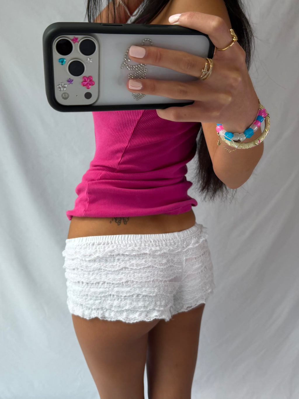 Vintage white bloomer shorts