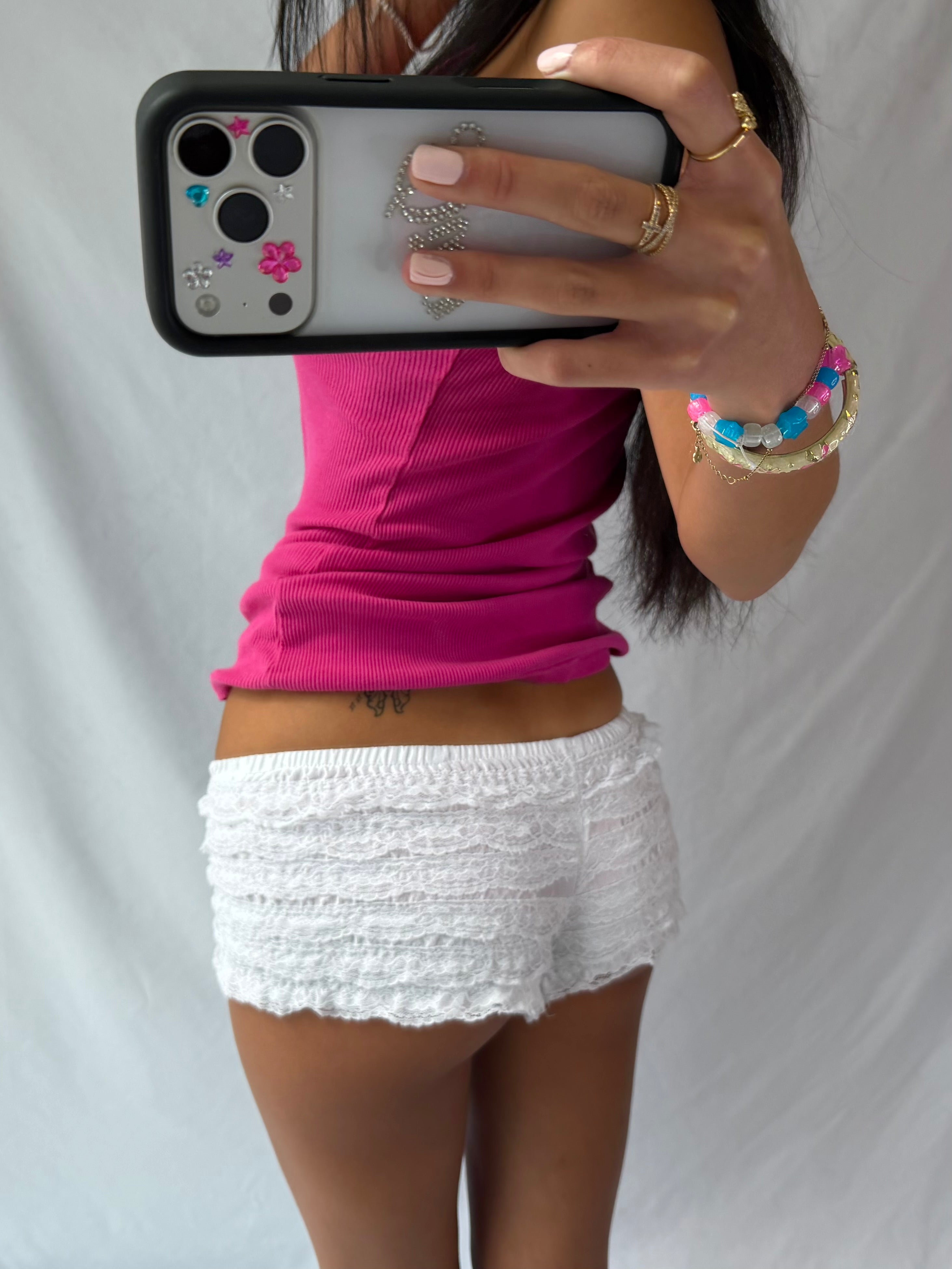Vintage white bloomer shorts