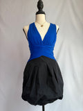 Vintage blue halter bubble dress