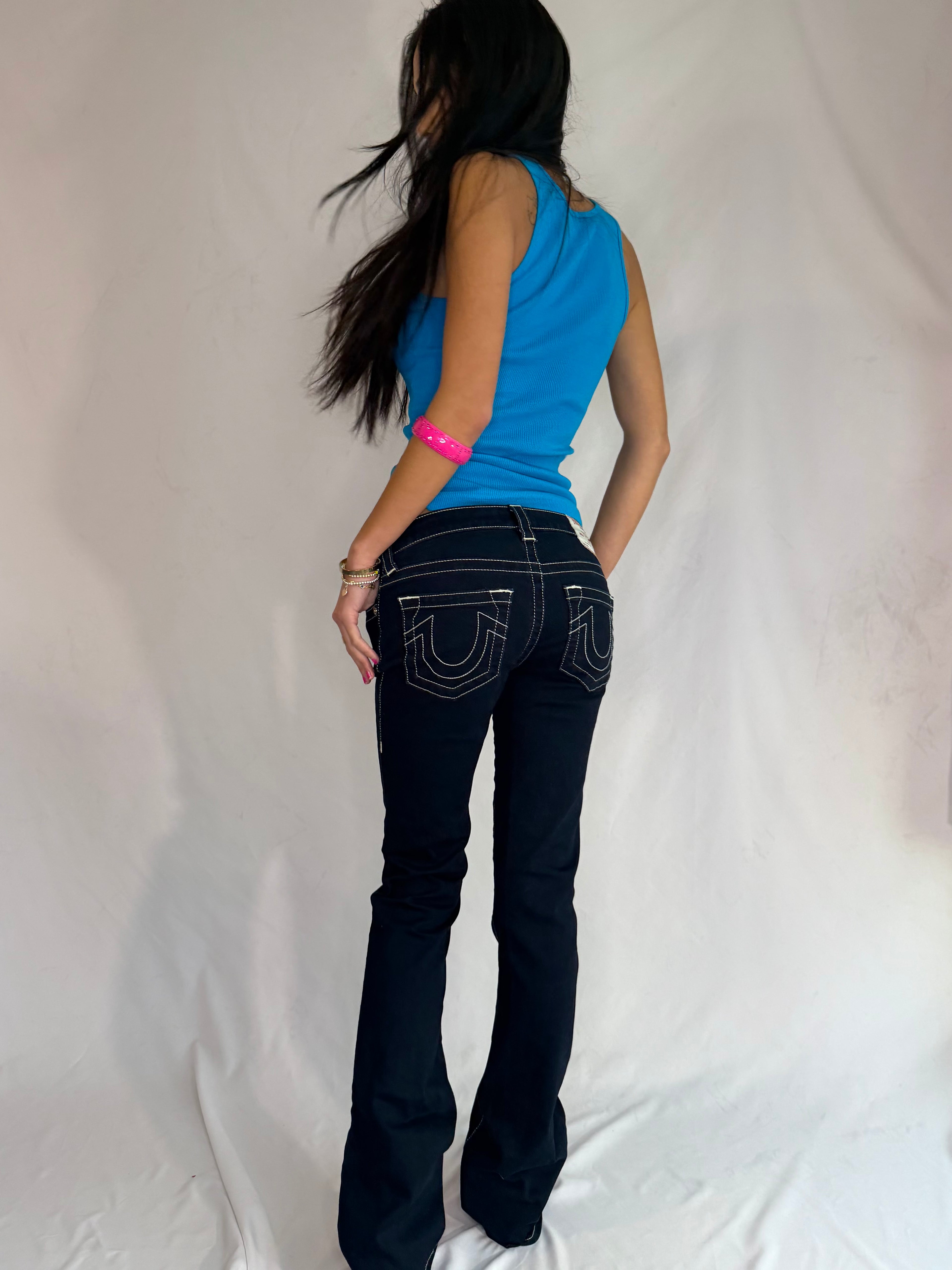 true religion low rise bootcut jeans ⋆˚꩜｡