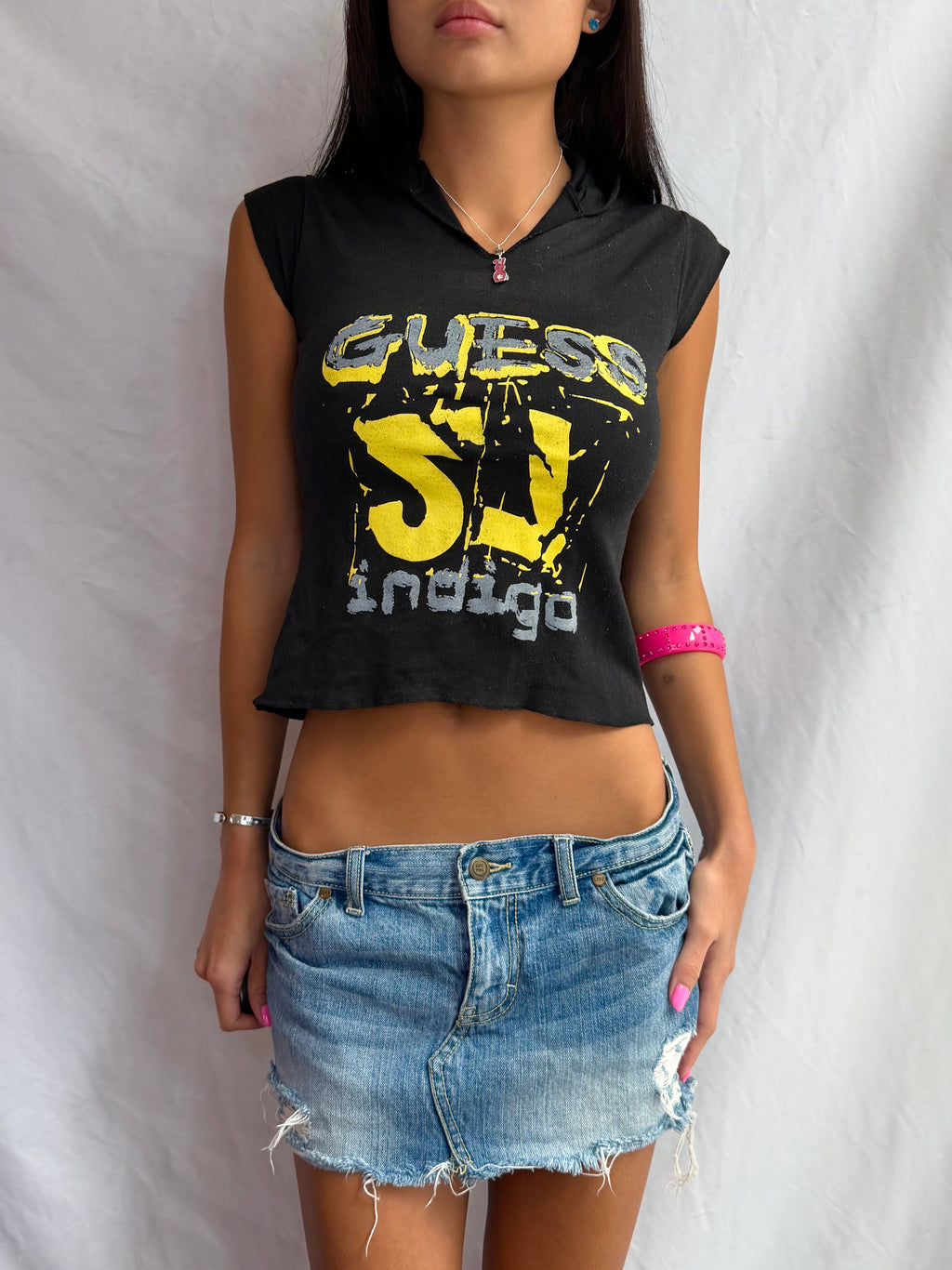 Vintage Guess hoodie tank top