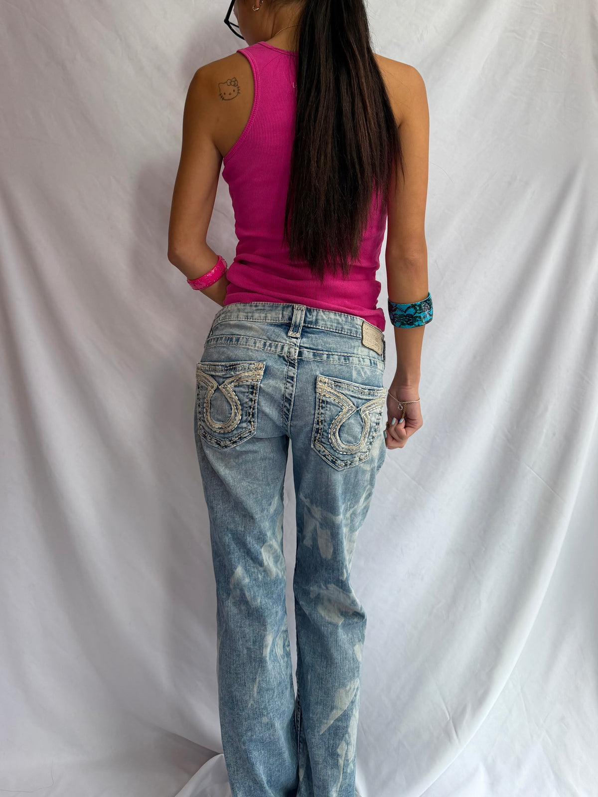 Vintage low rise flare jeans