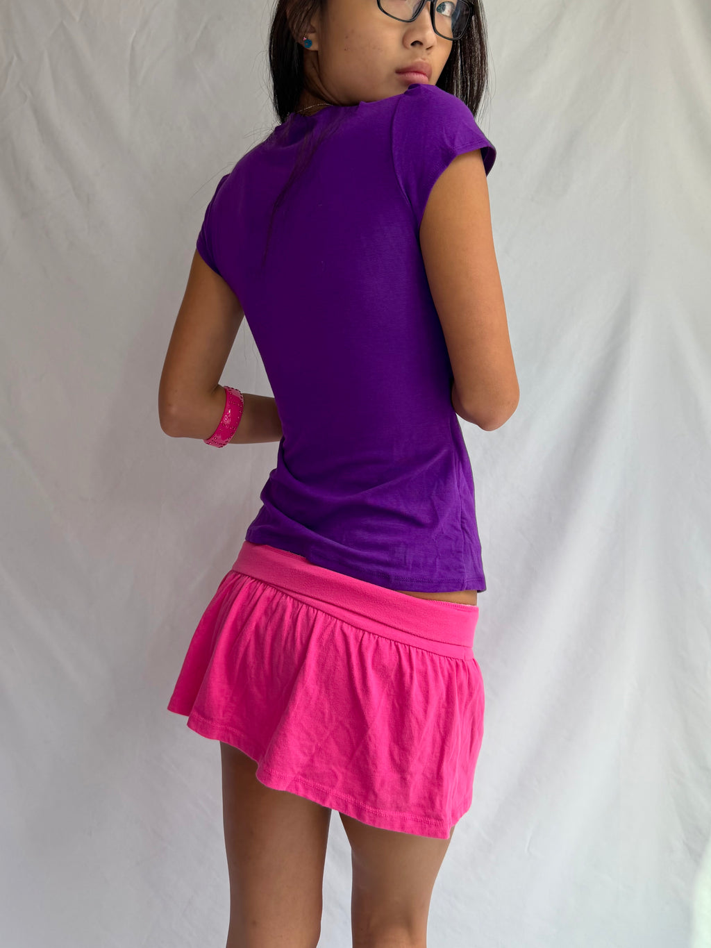 Vintage purple sequin top
