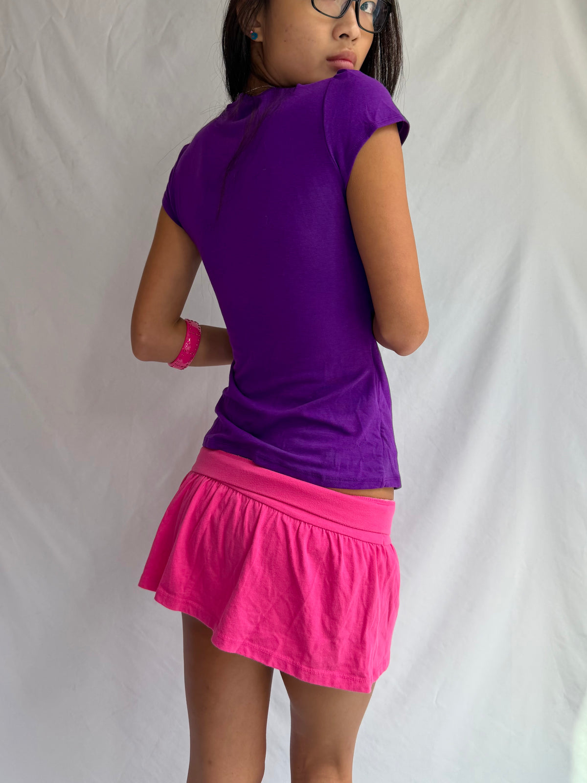 Vintage purple sequin top