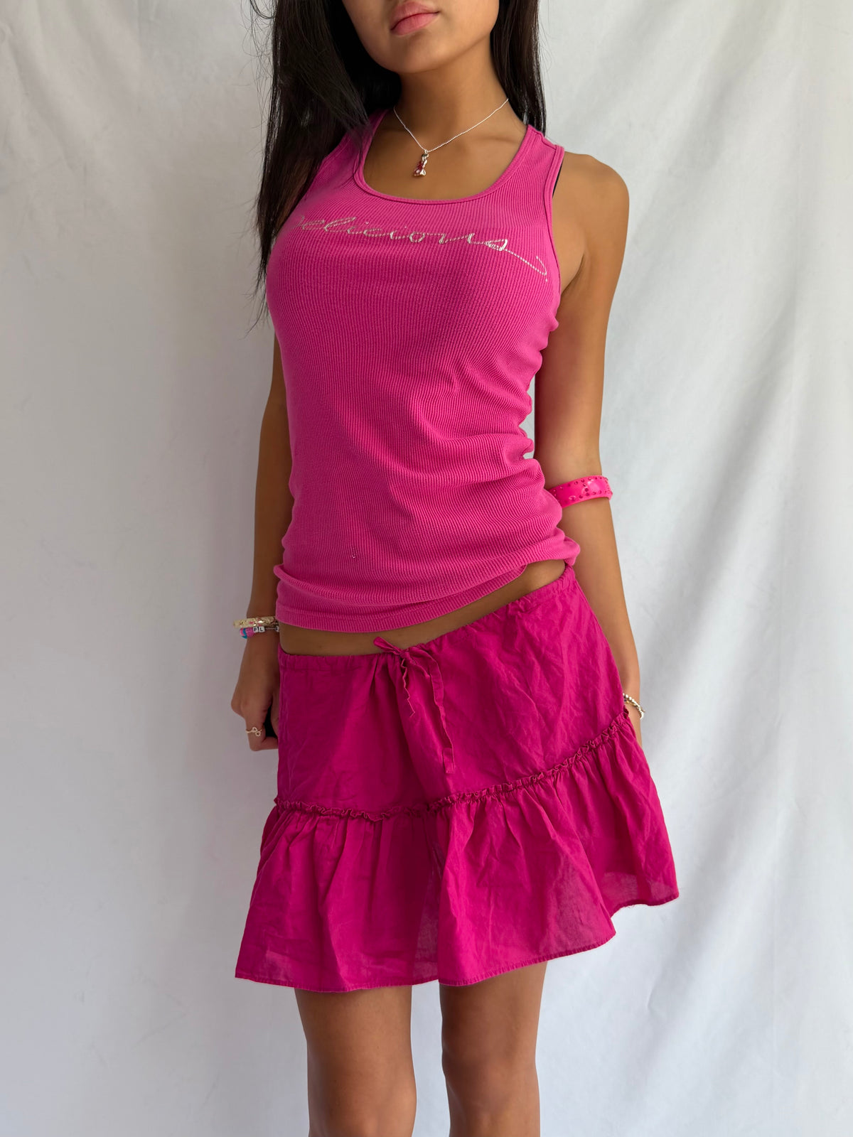 Vintage Victoria Secret hot pink mini skirt