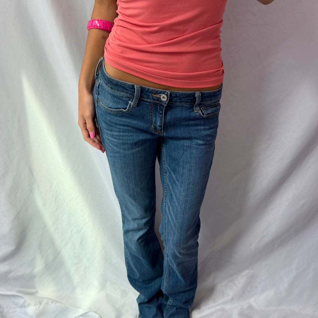 Vintage low rise bootcut jeans