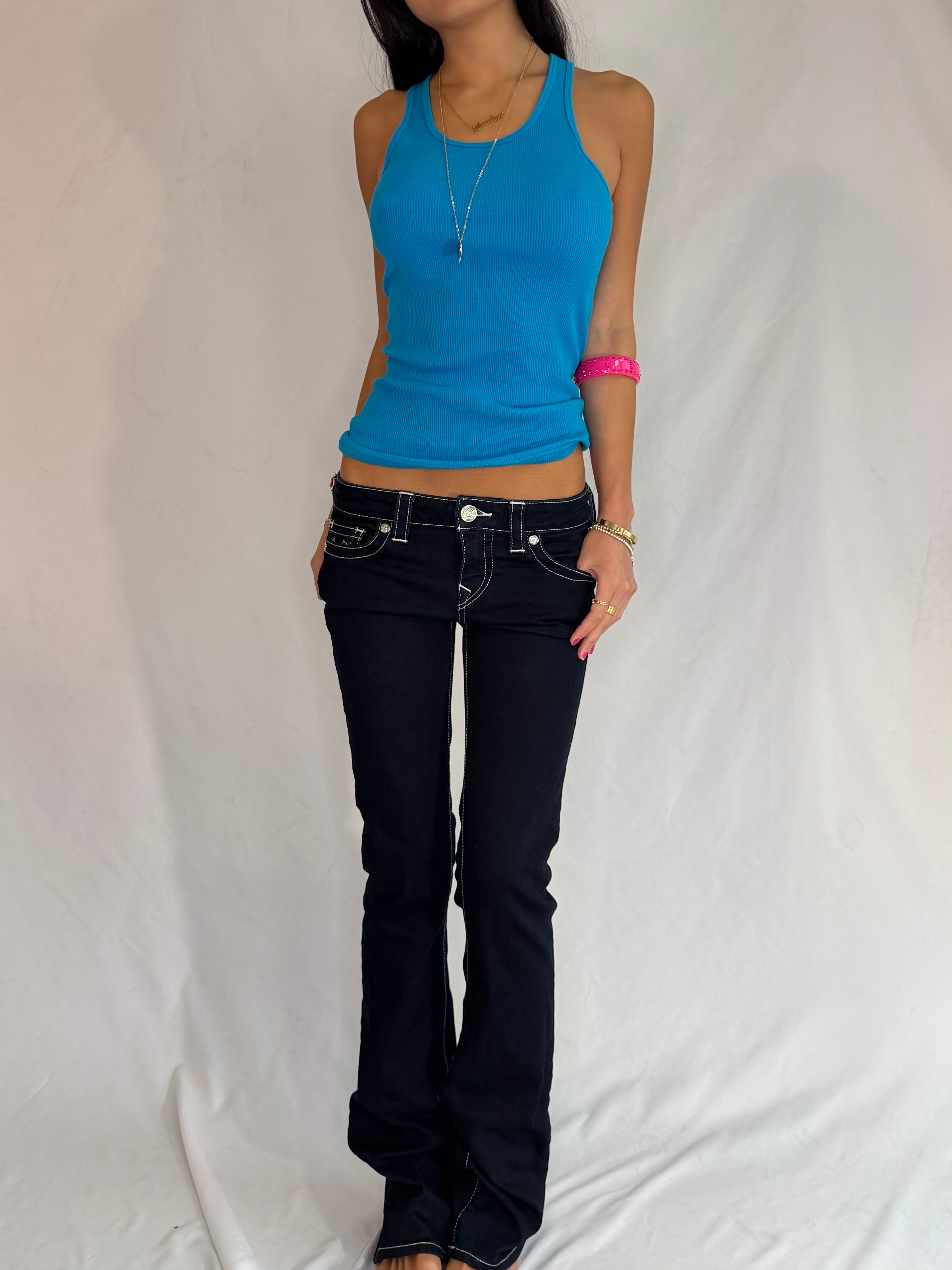 true religion low rise bootcut jeans ⋆˚꩜｡