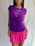 Vintage purple sequin top