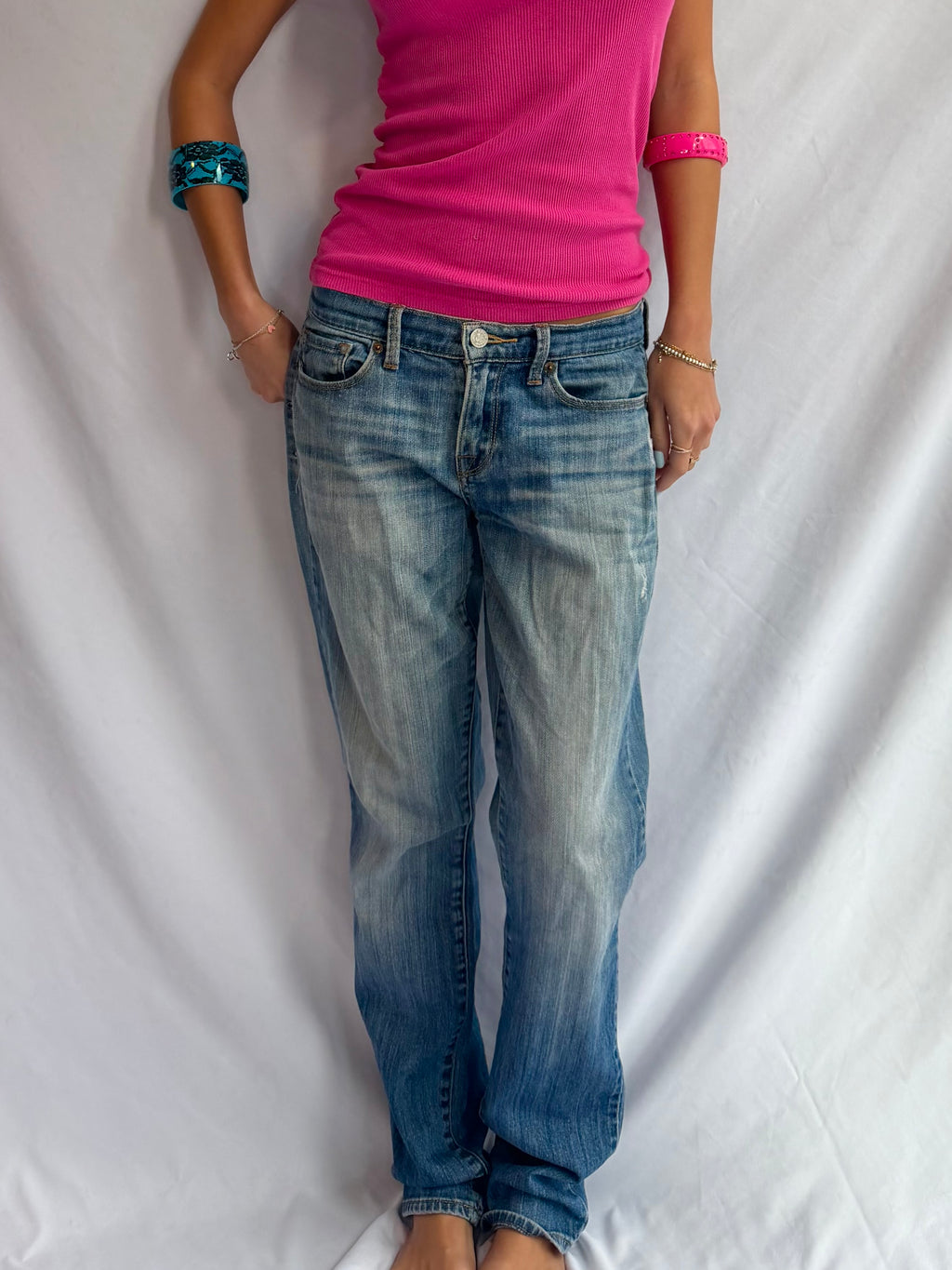 Vintage low rise relaxed jeans