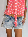 vintage American Eagle stud low rise denim shorts ⋆˚࿔