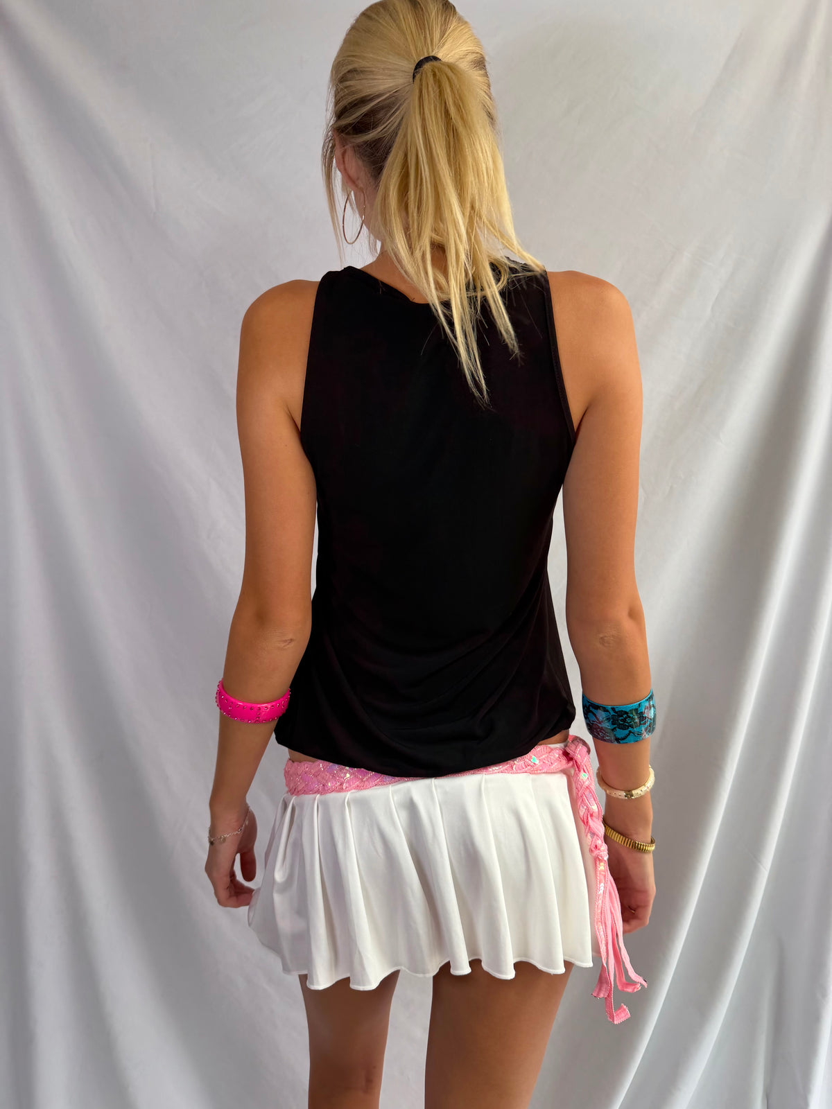 Vintage purple zebra sequin halter top