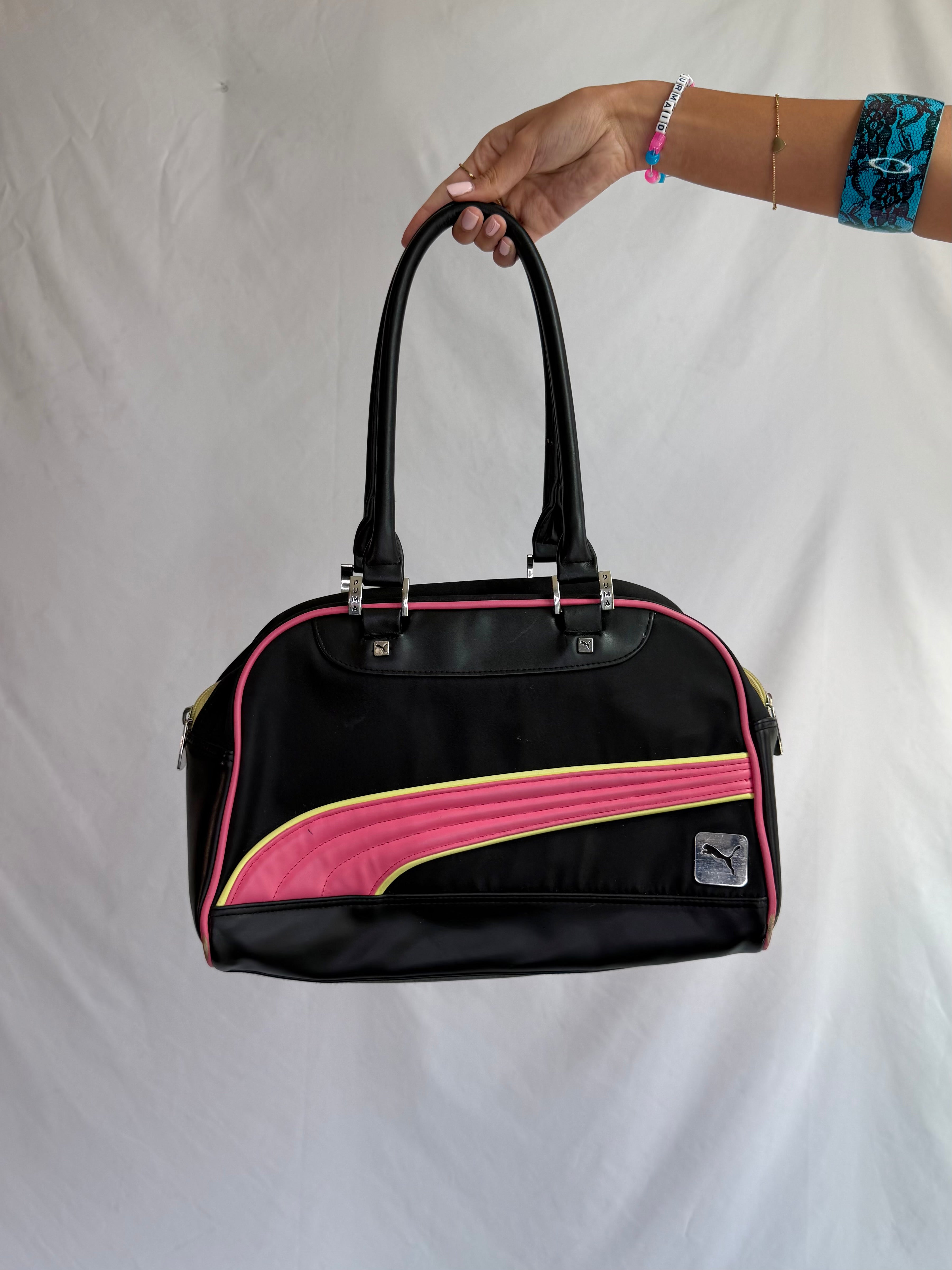 Vintage Puma leather shoulder bag