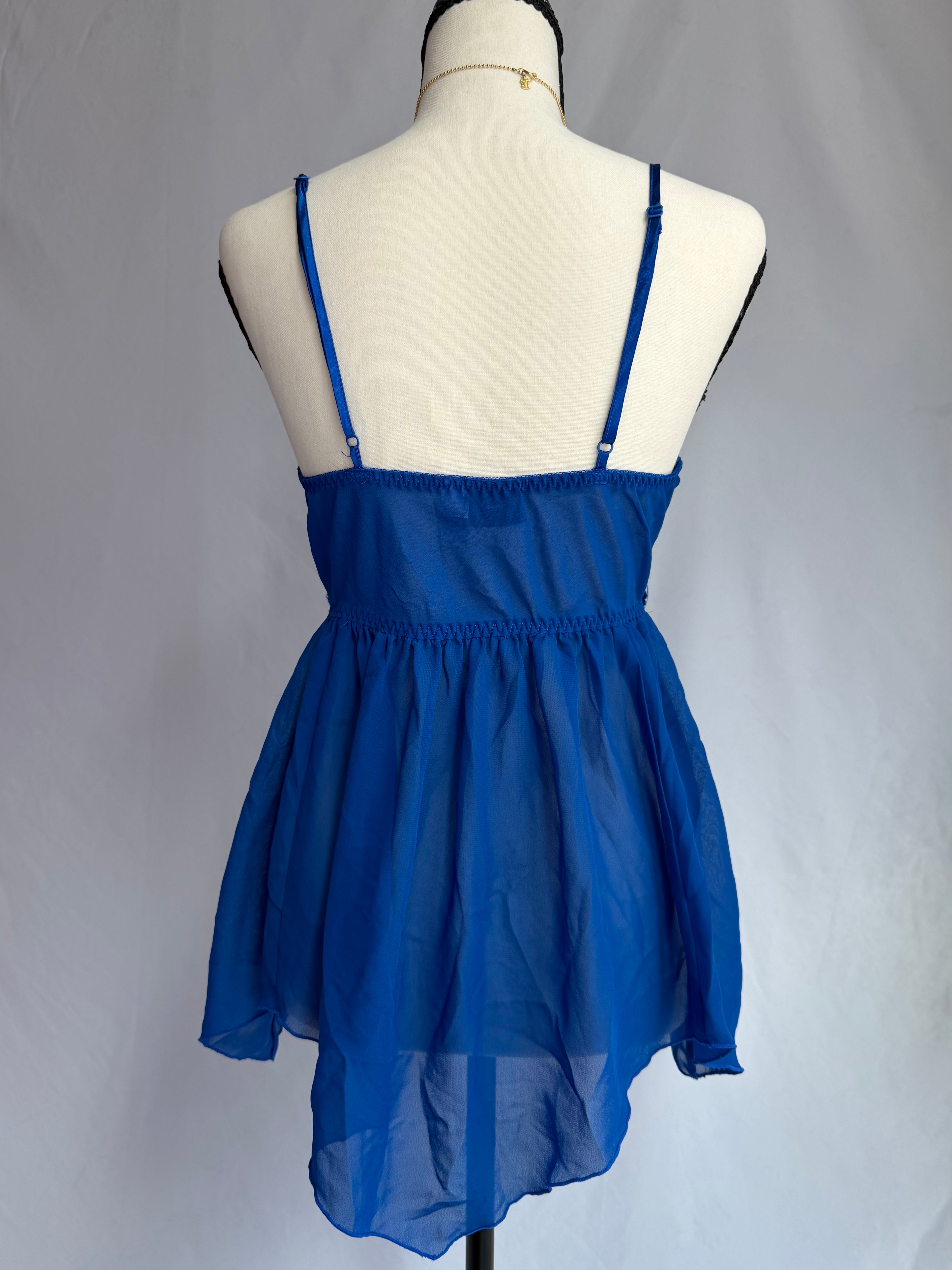 vintage royal blue babydoll cami ⊹ ࣪ ˖