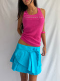 Vintage ELLE Paris wrap mini skirt