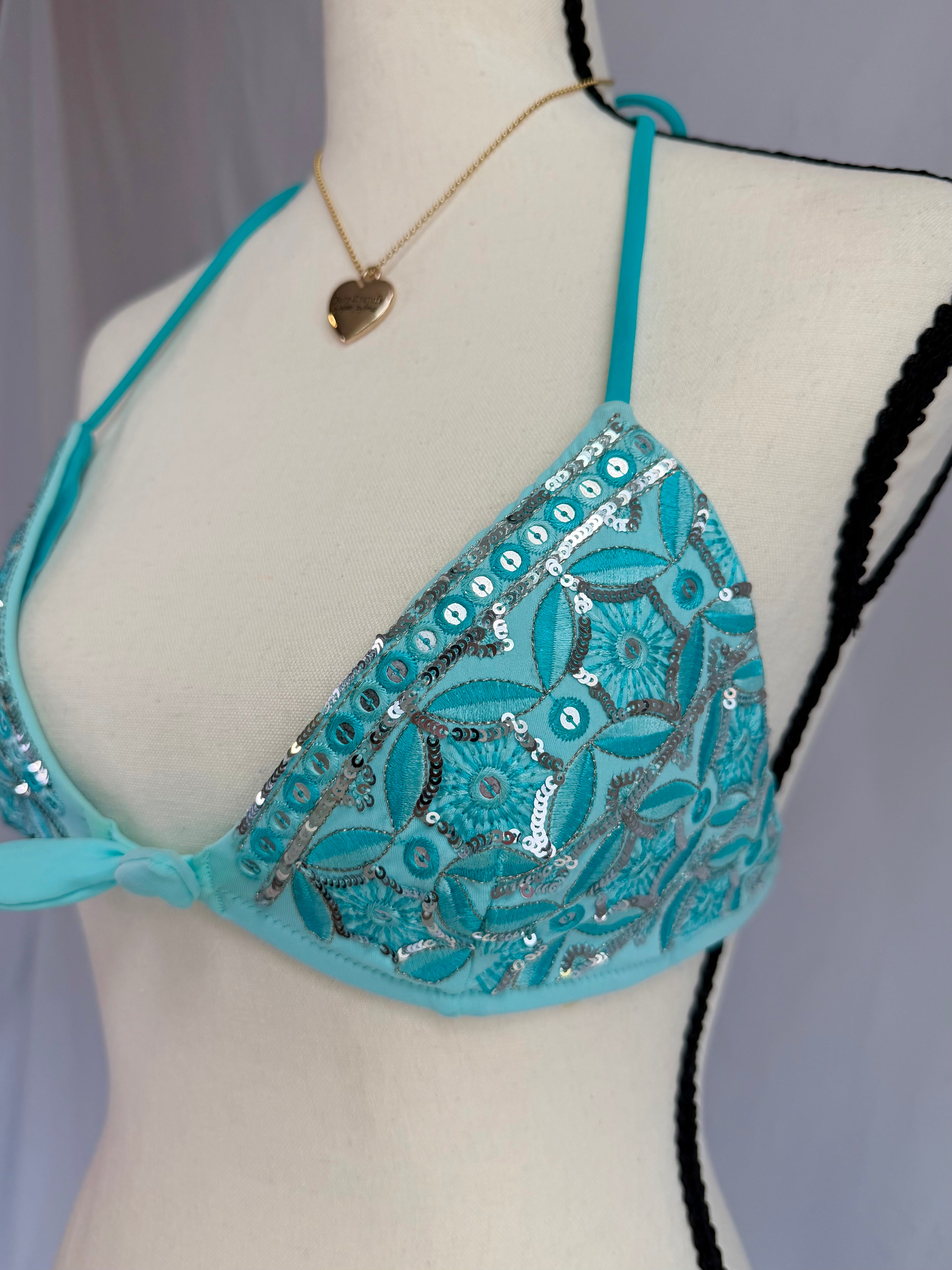 vintage RARE Victoria Secret teal bikini set⊹ ࣪ ˖ ໒꒱