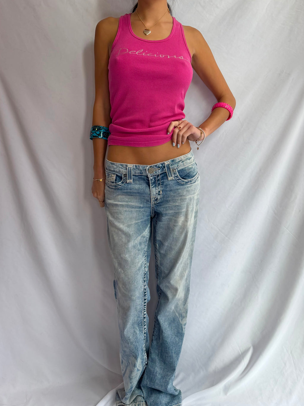 Vintage low rise flare jeans